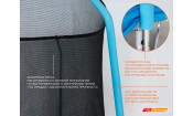 Батут StartLine Fitness 12 футов (366 см) с внутренней сеткой, держателями и лестницей