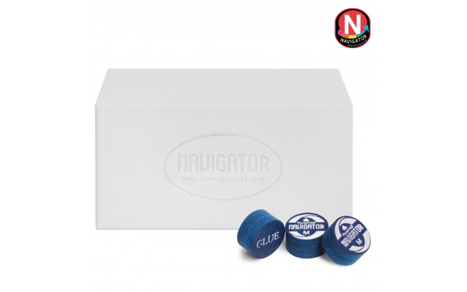 Наклейка для кия Navigator Pyramid Blue ø13мм Ultra Medium 1шт.