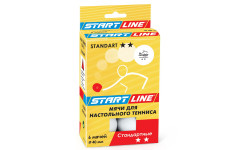 Мячи теннисные Start Line Standart 2* 6шт белые