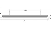Лампа Neo 4 секции ЛДСП (венге (ЛДСП),фурнитура медь)