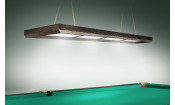 Лампа Evolution 4 секции ПВХ (ширина 600) (Пленка ПВХ Орех светлый,фурнитура черная глянцевая)