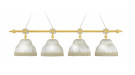 Лампа Антика 4пл. граб (Blanco plumon,бархат зеленый,бахрома желтая,фурнитура золото)