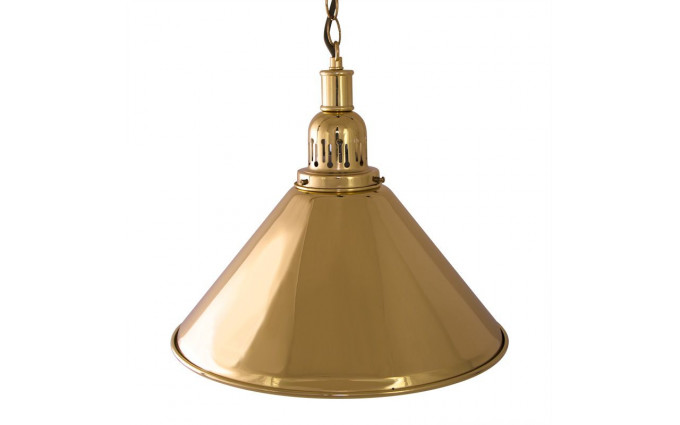 Лампа на один плафон «Elegance» (золотистая чашка, золотистый плафон D35см)